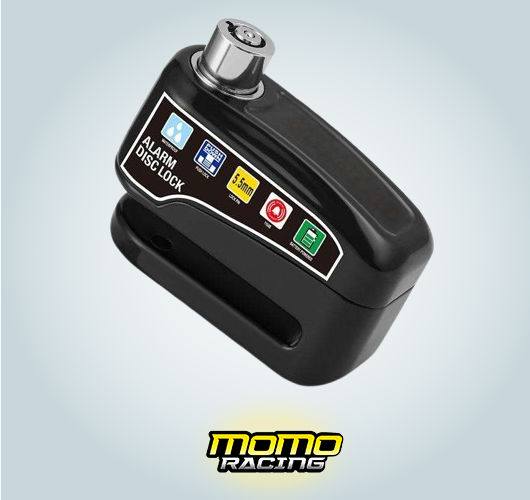 Black Mini alarm disc lock