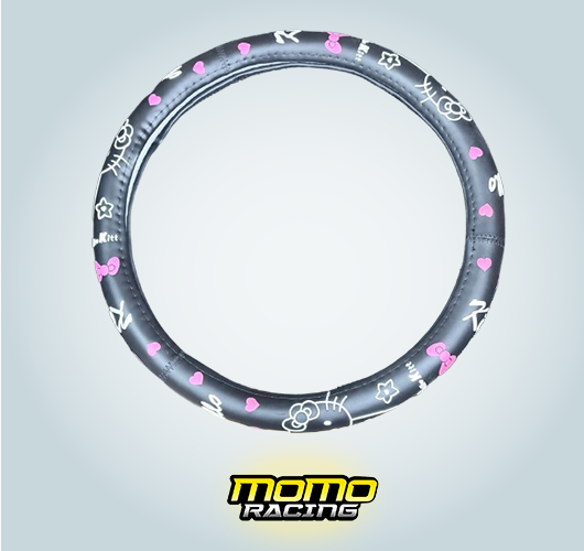 Black Hello Kitty Steering Wheel cover