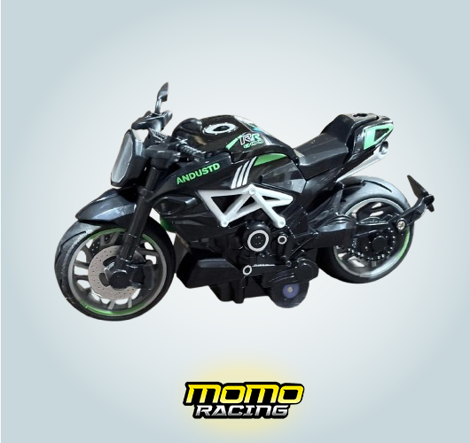 01/Green motorcycle Maquette