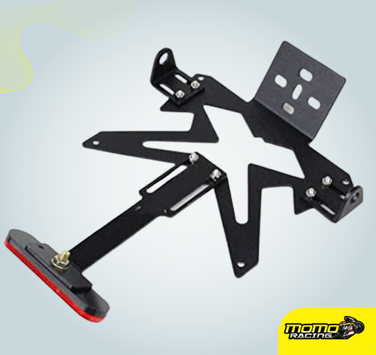 Rear tail number plate holder with reflector