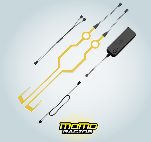 Yellow Helmet LED light strip