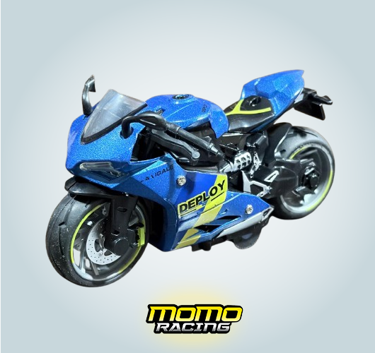 05/Blue motorcycle Maquette
