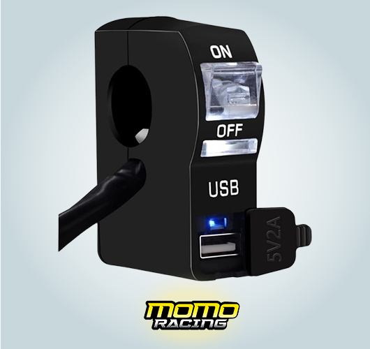 White USB switch button