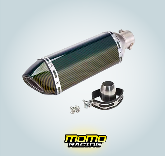 Carbon 123 triangular exhaust