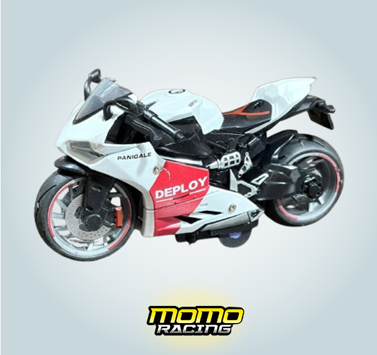 05/White motorcycle Maquette