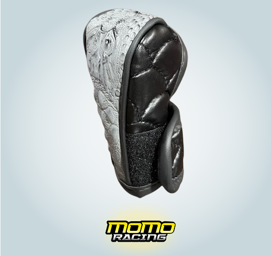 Gray Leather Gear Stick Cover