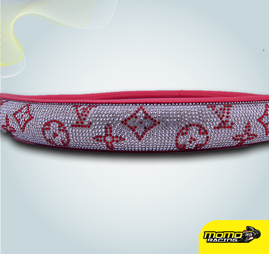 Universal colorful crystal strauss steering wheel cover