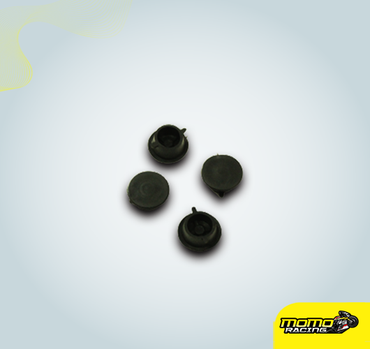 Foot rest screw rubber cover