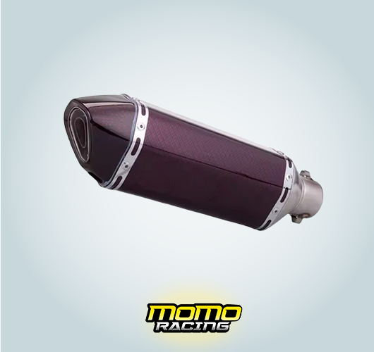 Burgundy 123 triangular exhaust