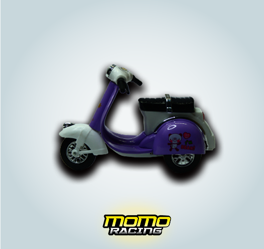 Purple Vespa maquette