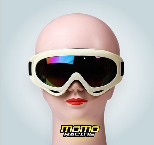 White Momo Racing SKI glasses
