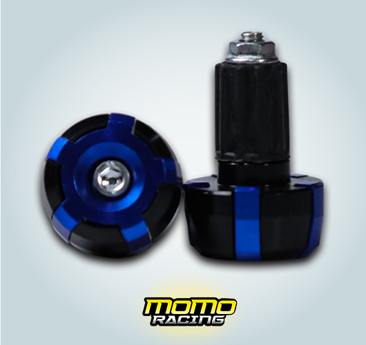 Blue F Handlebar end