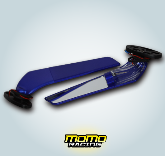 Blue N wind wing mirror