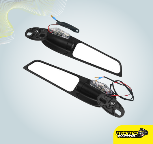 LED wind wing mirror