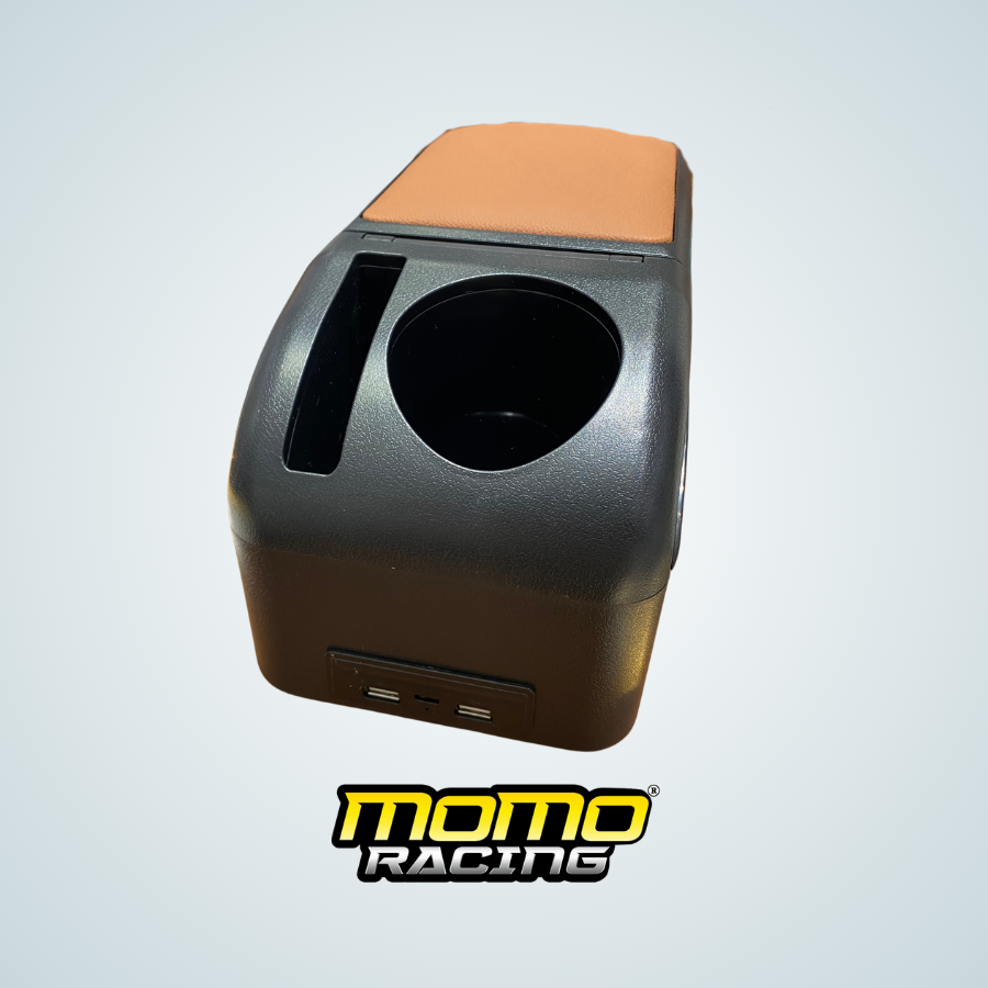 Brown elbow rest cup holder