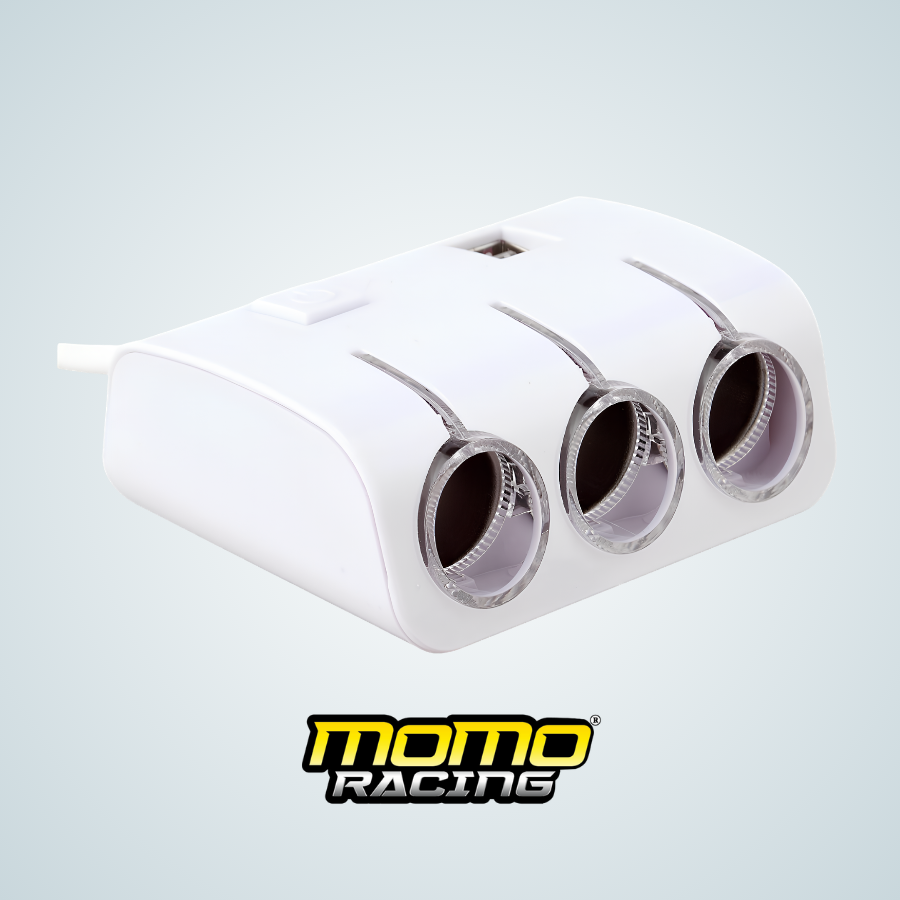 Triple Car Adaptador 12/24V