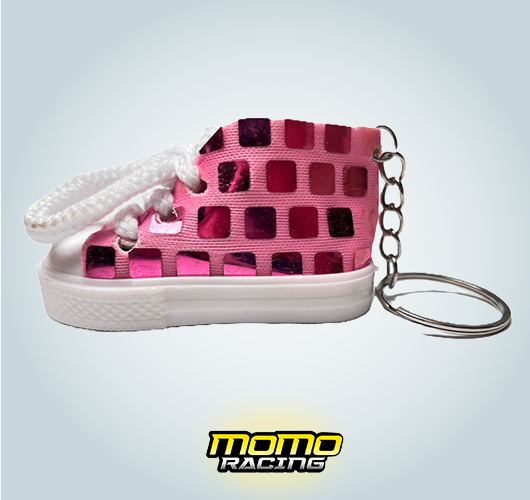 Pink C shoes keyring