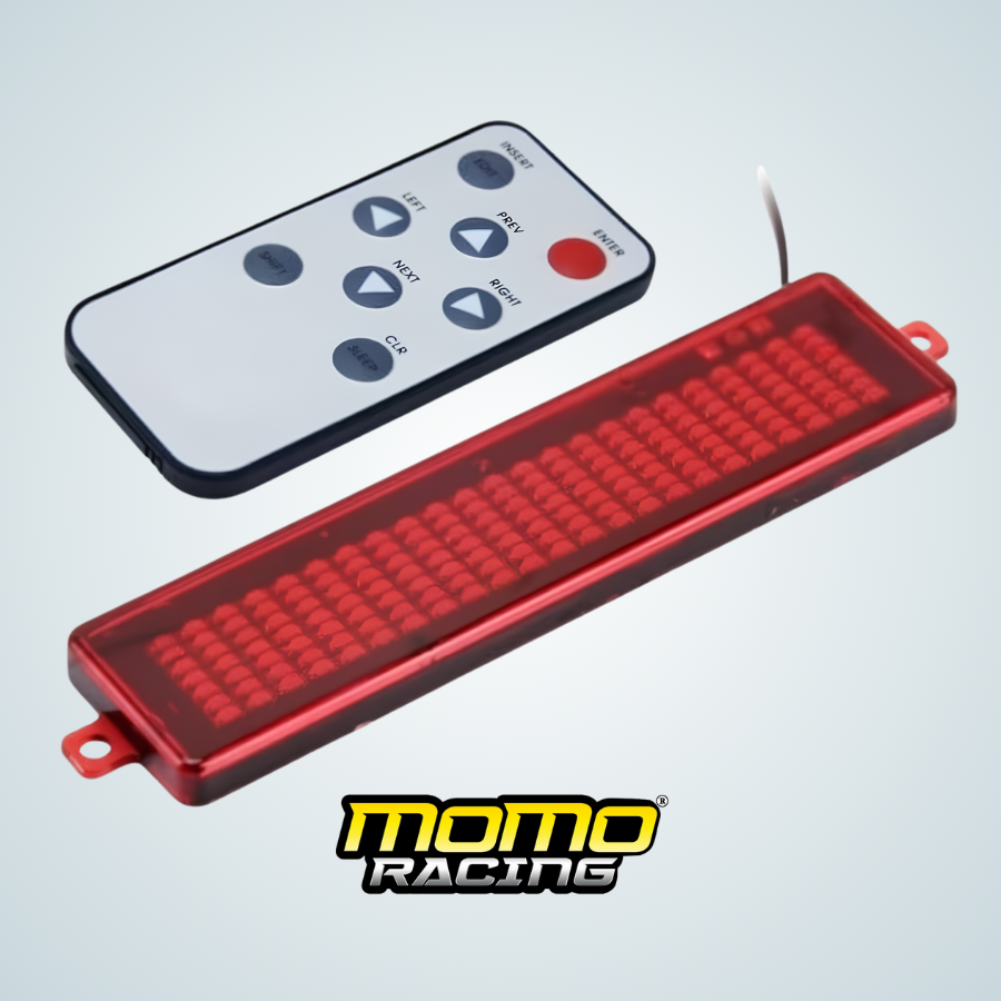 Red Message Screen With Remote