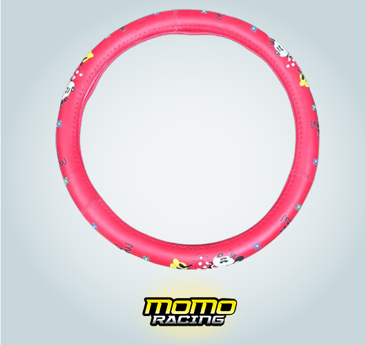 Red Mickey mouse Steering Wheel cover