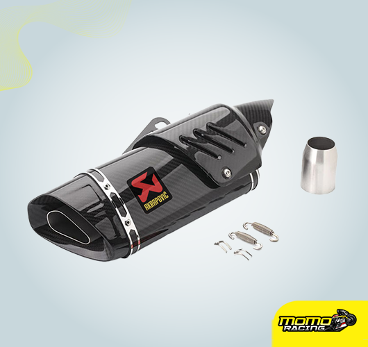 Akrapovič exhaust carbon fiber coated