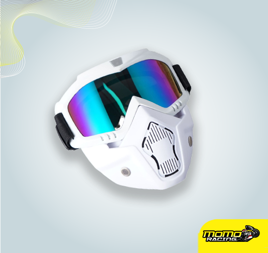 Momo Racing white mask