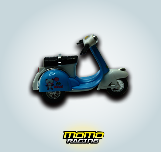 Blue Vespa maquette