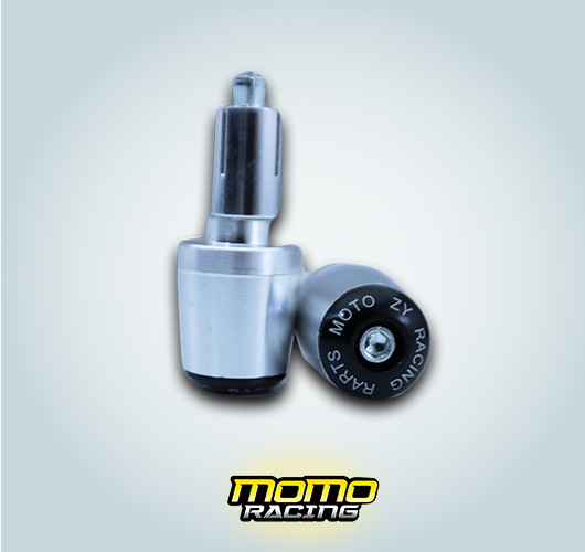 Silver R Handlebar end