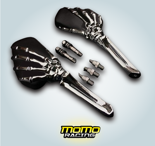 Skeleton hand mirror