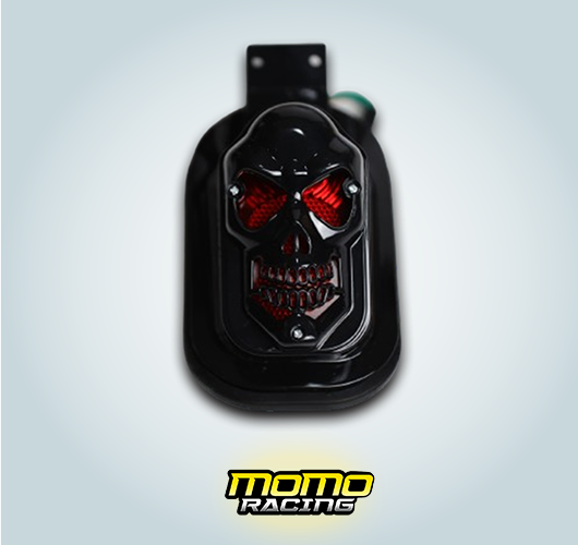 Black Rear skull lamp