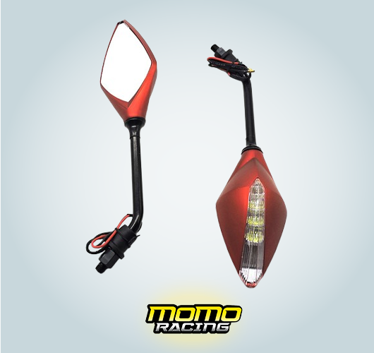Red Scooter mirror