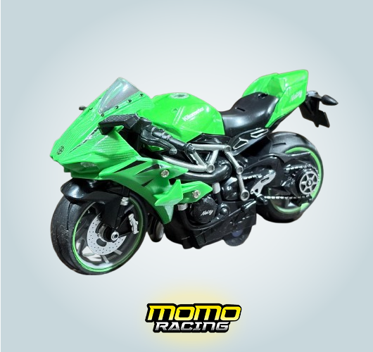 03/Green motorcycle Maquette