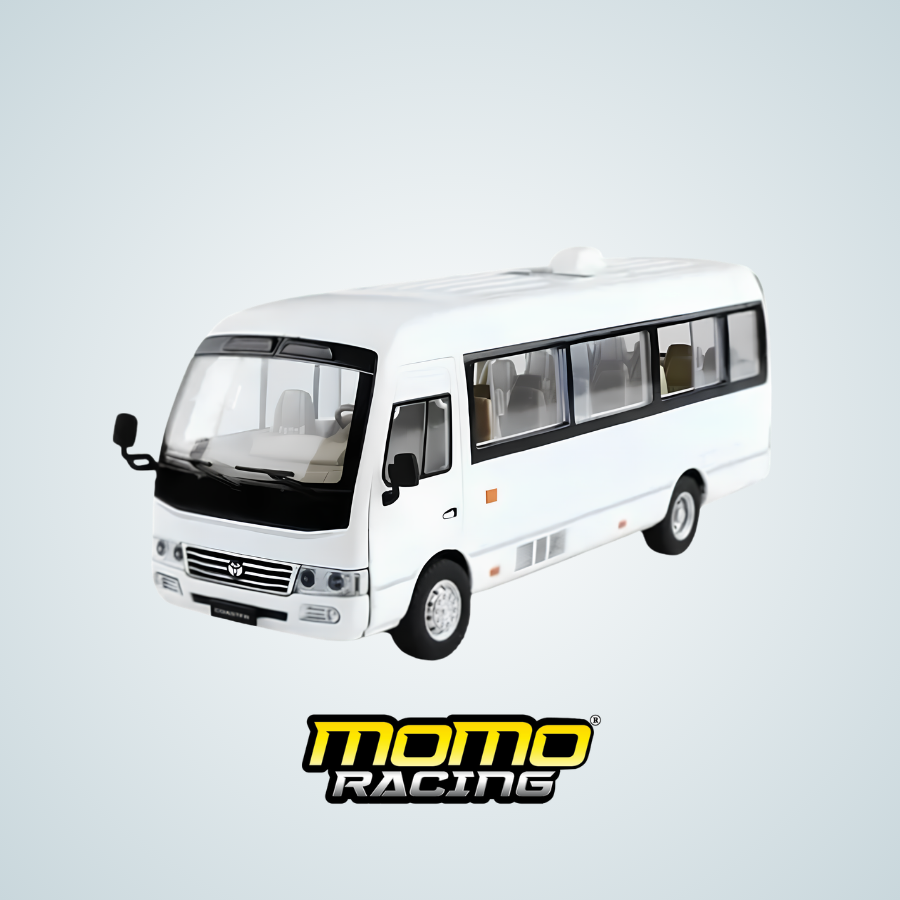 White TOYOTA coaster
