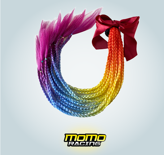 Rainbow B Helmet hair